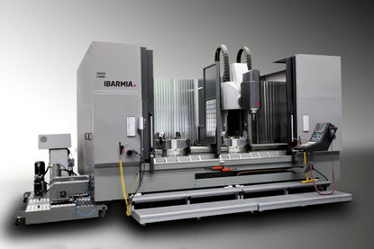 Máquina que aglutina piezas prismáticas y de revolución