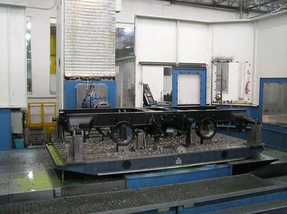 Centro de mecanizado de altas prestaciones para bogies