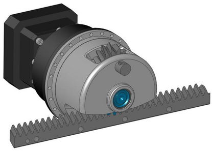 Accionamiento de piñón cremallera
