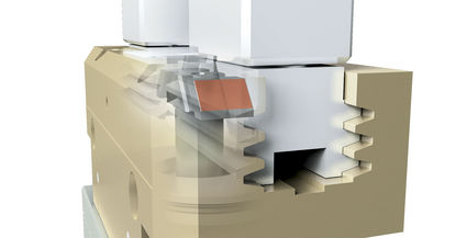 Pinza con guía dentada precisa, robusta y fiable