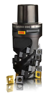 Dos calidades de plaquita recubierta para fresado de titanio