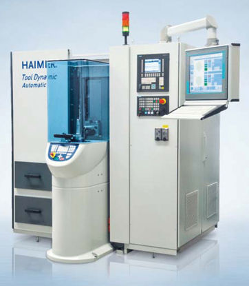 Máquina para equilibrar herramientas de corte, portas y muelas