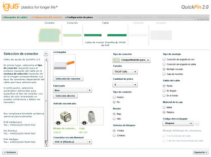 Igus permite configurar cables de manera on-line en tres minutos