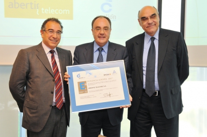Abertis Telecom recibe el Sello 500+ del Club Excelencia