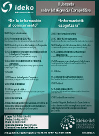 Reserva tu plaza para la jornada de Inteligencia Competitiva impartida por Ideko-IK4
