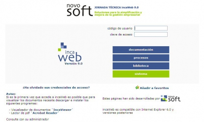 Jornada de presentación de la versión 9.0 de incaWeb