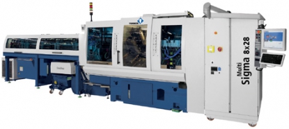 Torno con 8 husillos totalmente CNC y dos contrahusillos, de Tornos