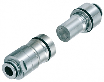 Enchufes rápidos de caras planas y autoalineantes para fluidos