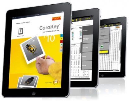 Aplicación para iPad que ofrece datos de plaquitas para mecanizado