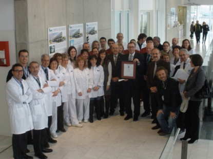 El Hospital de Mollet recibe la certificación OHSAS 18001 de Aenor