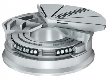 Uno, dos o tres rodamientos para mesas giratorias en tornos verticales