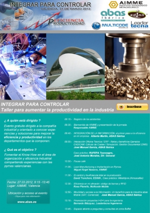 Taller para el aumento de la productividad en la industria