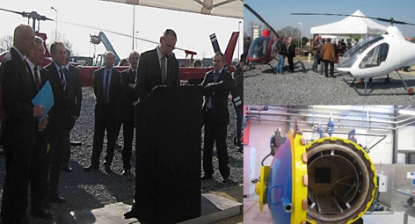 Hegan asiste a la colocación de la primera piedra de la planta de BHR-Helitechnica en Bayona