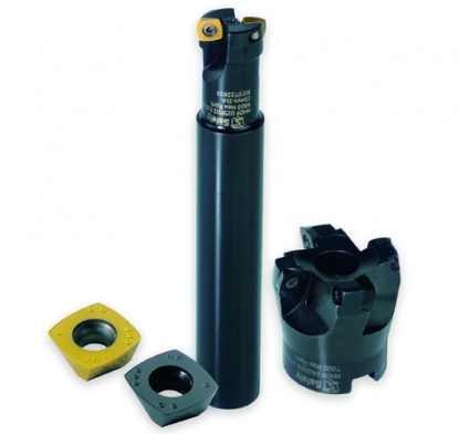 Fresa de alto avance con plaquitas de cuatro filos de Safety