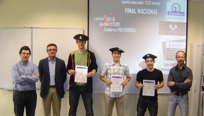 Tres alumnos de la Escuela Técnica Superior de Ingeniería de Bilbao, los mejores de España en ingeniería de precisión