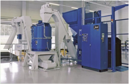 Instalación para recuperación de lúbrico-refrigerantes en el tratamiento de virutas y lodo de pulido