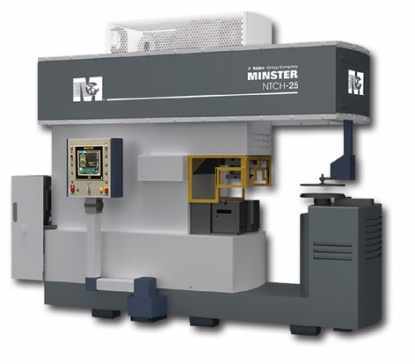 Prensa ranuradora con sistema automático de manejo de partes Minster NTCH-25