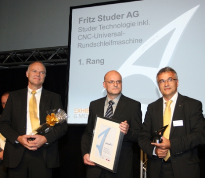 Studer consigue el Prodex Award por un software que facilita las operaciones de rectificado cilíndrico