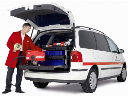 Servicio de demostración móvil de abrasivos