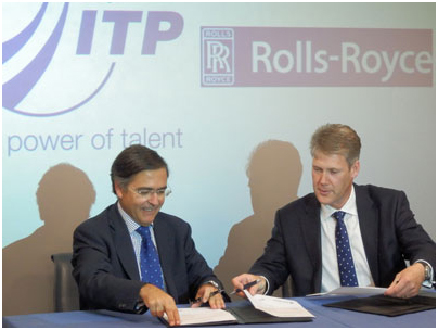 ITP firma un contrato para participar en dos nuevos motores de Rolls-Royce