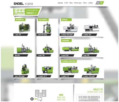 Engel presenta un nuevo microsite y una exclusiva app de cara a K 2013