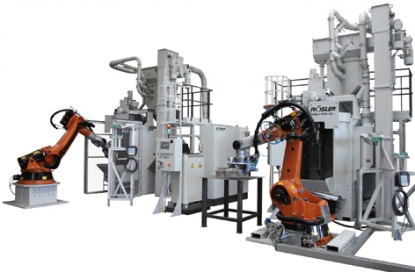 Rösler colabora con un fabricante líder de automóviles en Alemania en el granallado parcial de culatas