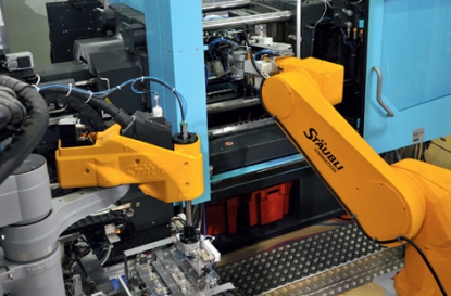 Stäubli colabora en la producción masiva y fiable de interruptores para luz de freno