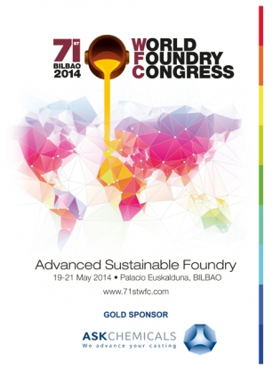 La multinacional ASK Chemicals se convierte en 'patrocinador oro' del 71 Congreso Mundial de Fundición