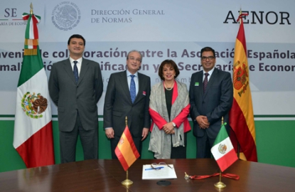 Aenor y México firman un convenio para la asistencia y el intercambio de información en normalización