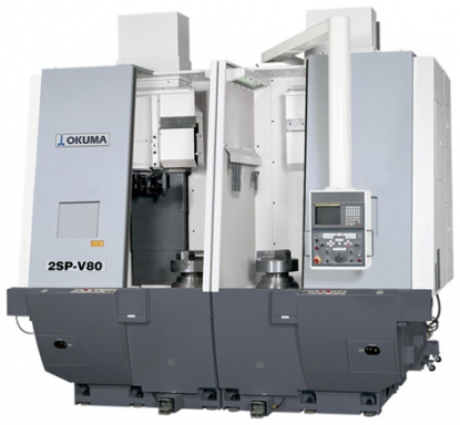 Tornos verticales de doble husillo y cuatro ejes