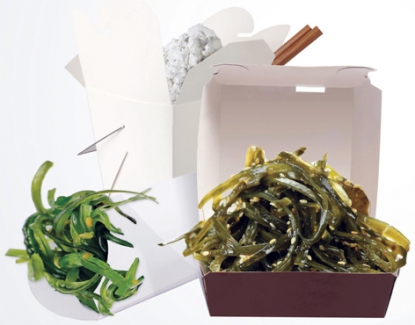 Algas marinas para envases de productos alimentarios