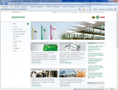 Schaeffler Iberia lanza una nueva página web, más moderna y de fácil manejo