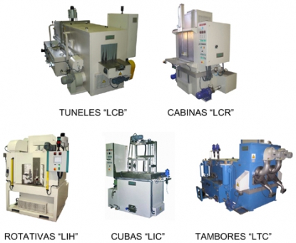 Lavadoras industriales equipadas con sistemas automáticos de aspersión de agua caliente