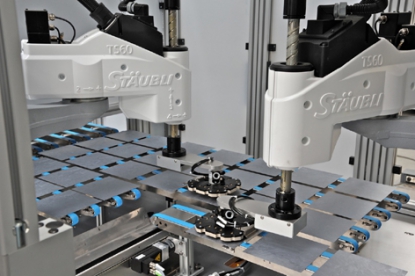 Stäubli ofrece células de fabricación robóticas para la industria fotovoltaica
