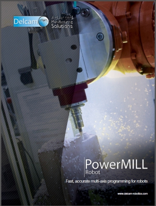 Programación multieje rápida y precisa para robots con Delcam