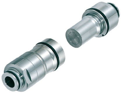 Enchufes rápidos para fluidos: de caras planas y autoalineantes