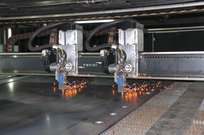 Sistema TWIN DISK para corte con doble cabezal de láser de Tecoi