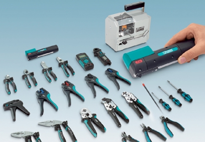 Crimphandy, la peladora y crimpadora automática, portátil y manejable de Phoenix Contact
