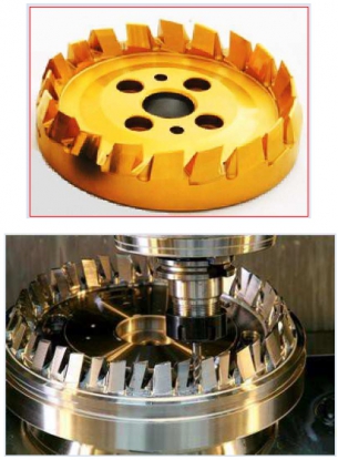 Fresas integrales para el tallado de engranajes cónicos