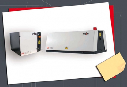 Láser fibra (YB:Glass) y láser de CO2 de Rofin