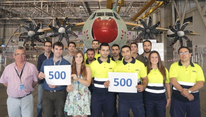 Airbus y LTK celebran 500 días sin accidentes en la FAL del A400M en San Pablo