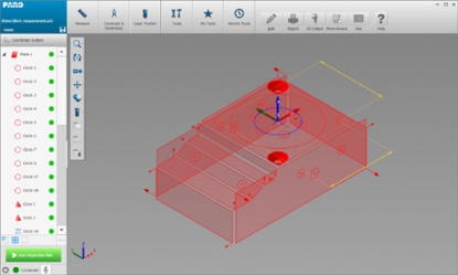 Software portátil de metrología para laser trackers y brazos de medición