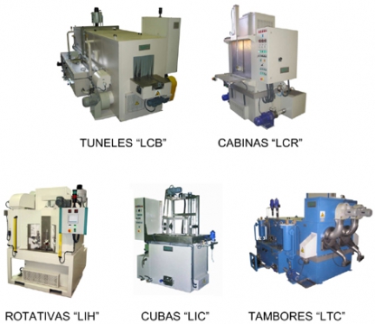 Máquinas para lavar, desengrasar, limpiar y secar piezas industriales empleando solo agua con alcali