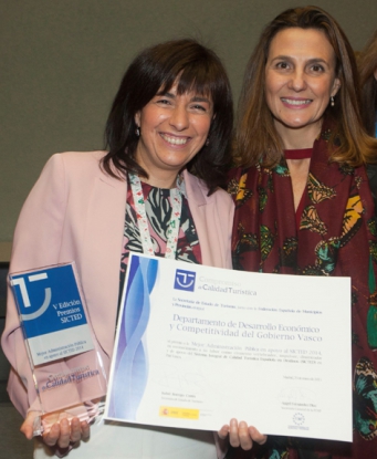 El Gobierno Vasco es la primera entidad pública en recibir un premio Sicted a la mejor administración en gestión turística