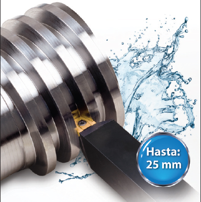 Línea semiestándar de herramientas para aplicaciones de torneado pesado de roscas con grandes pasos