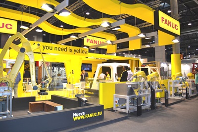 ¡HISPACK 2015 se tiñó de amarillo con la participación de FANUC!