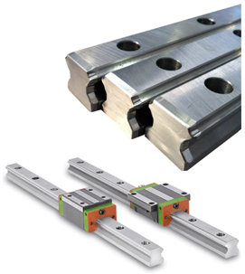 Guías lineales con cantos fresados
