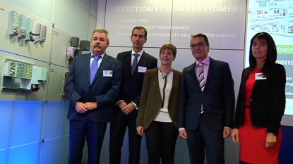 Visita de Arantxa Tapia a las plantas de Siemens y del Grupo ZF 