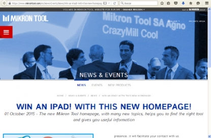 Mikron Tool presenta su nueva página web