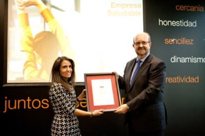 Orange, primer operador de telecomunicaciones que recibe el Certificado 'Empresa Saludable' de Aenor